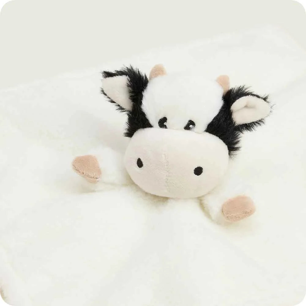 Black and White Cow Lovey Blanket Warmies