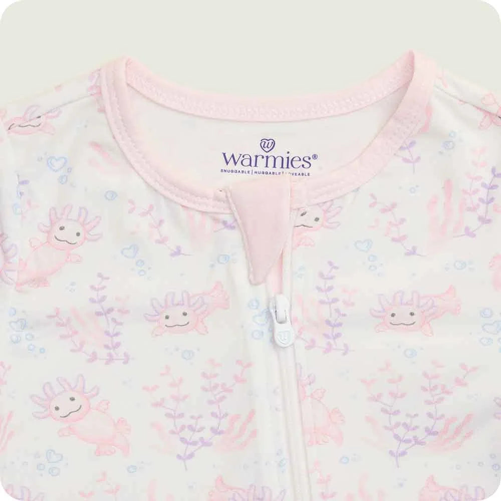 Pink Axolotl Footie Pajamas