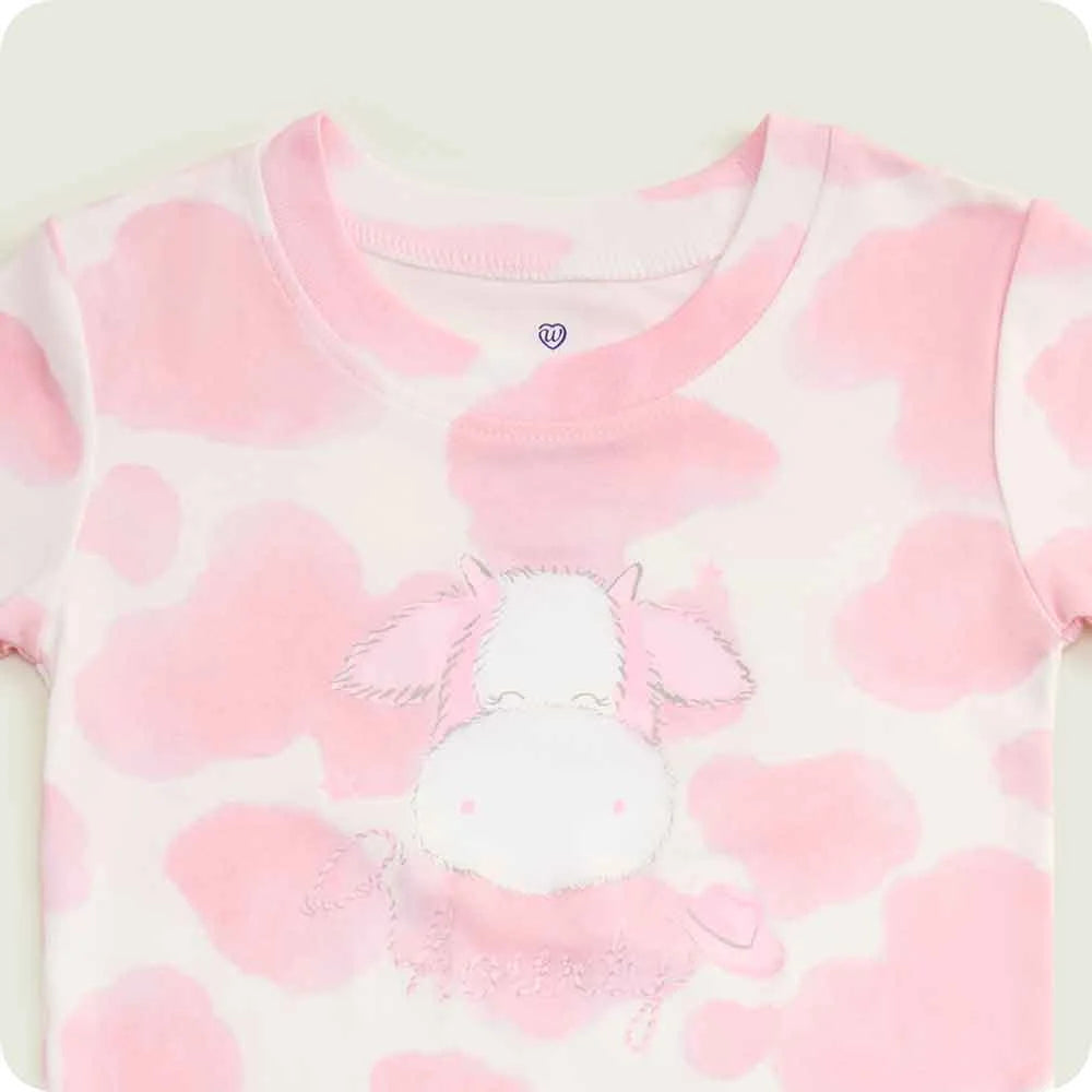 Strawberry Cow Shorties Pajamas