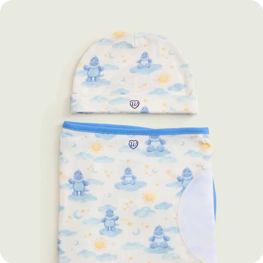 Trex Swaddle & Beanie Gift Set