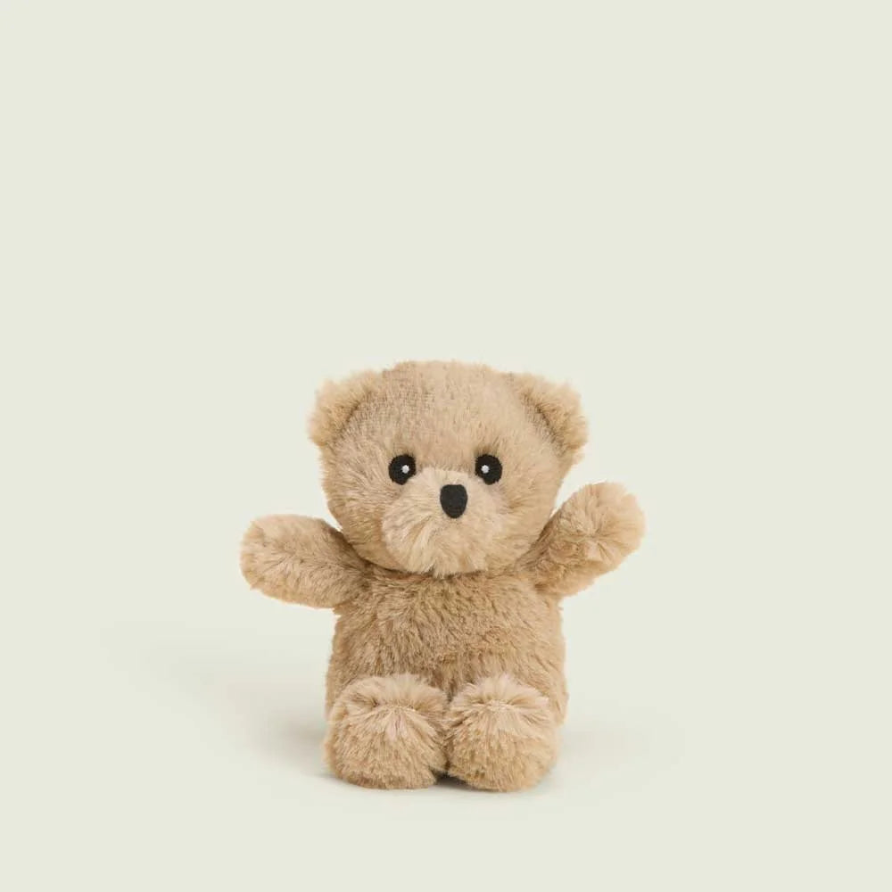 Brown Curly Bear Warmies Mini Bag Charm