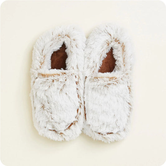 XL Marshmallow Brown Slippers Warmies