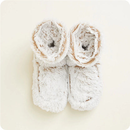 Marshmallow Brown Boots Warmies®