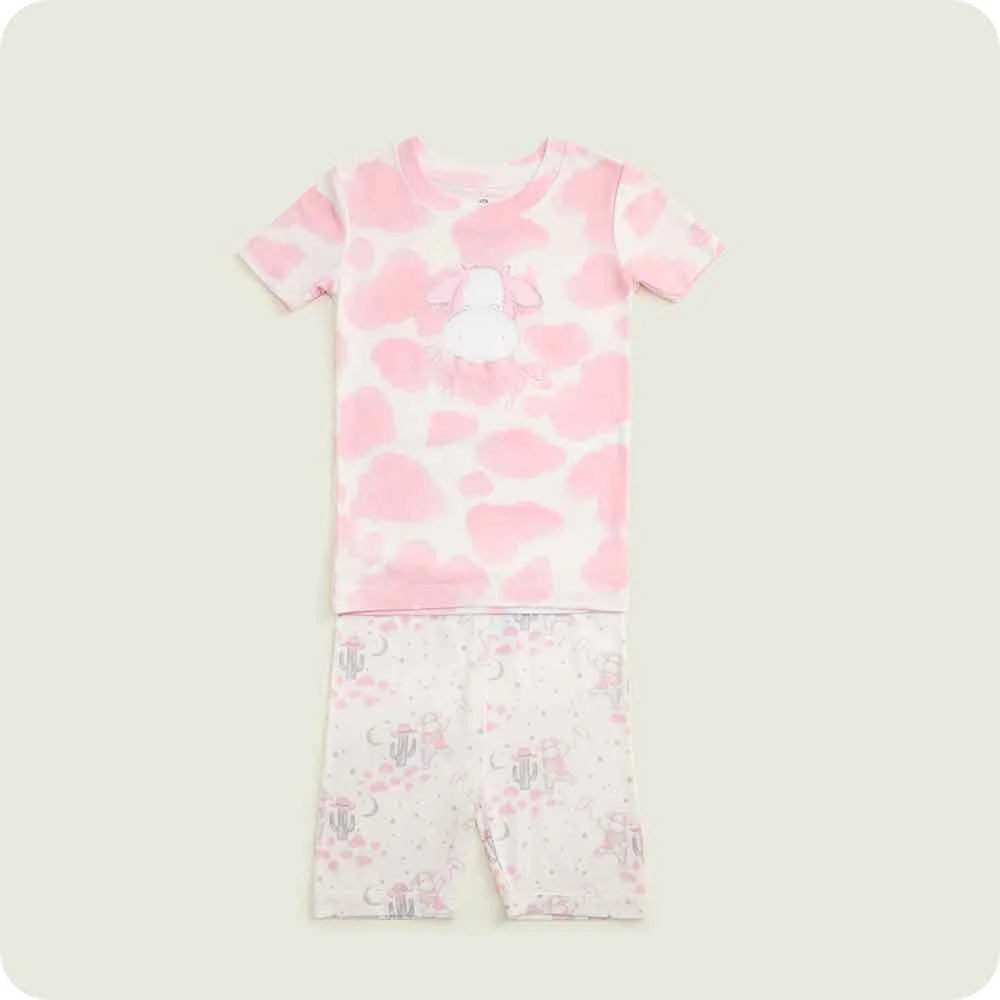 Strawberry Cow Shorties Pajamas