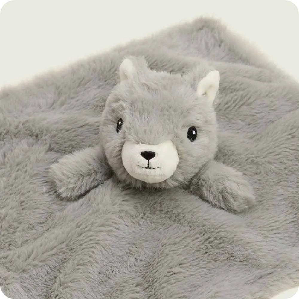 Gray Squirrel Lovey Blanket Warmies