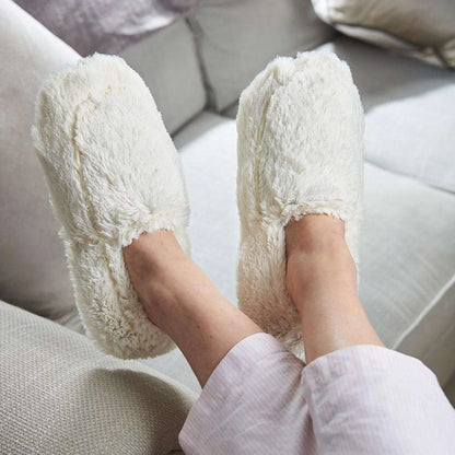 Cream Heatable Slippers Warmies®
