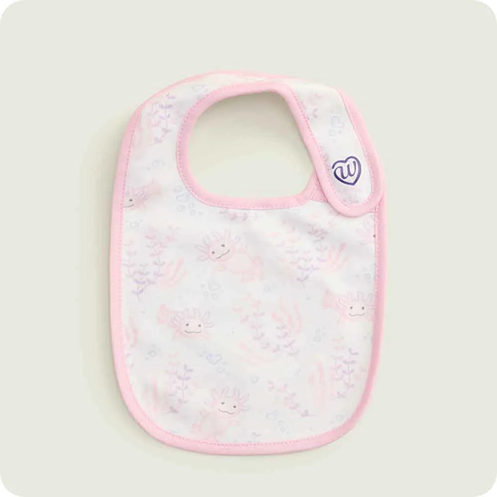 Pink Axolotl Bib Set