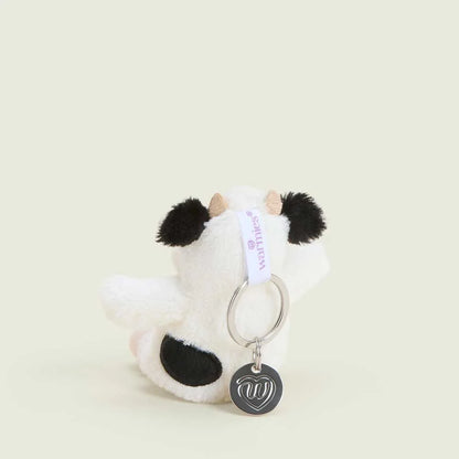 Black and White Cow Warmies Mini Bag Charm