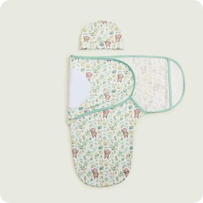 Sloth Swaddle & Beanie Gift Set