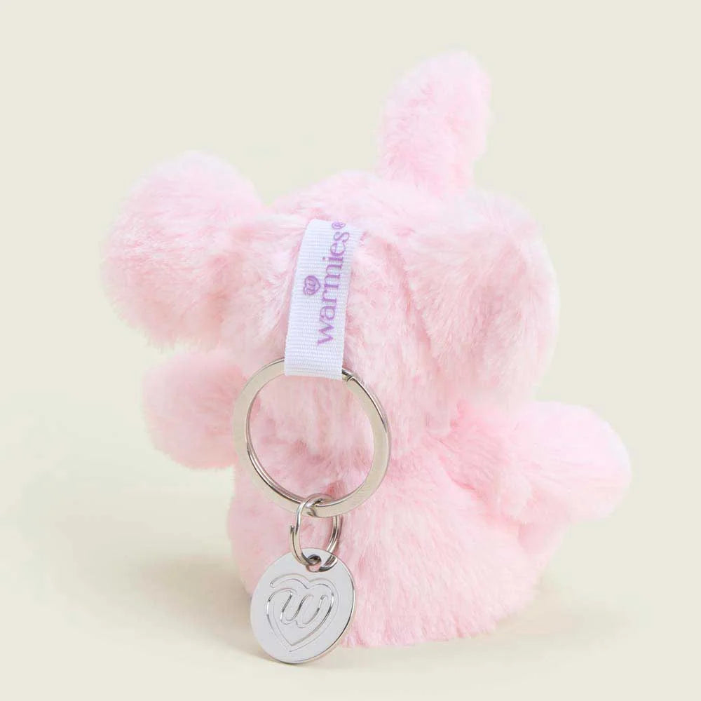 Pink Elephant Warmies Mini Bag Charm