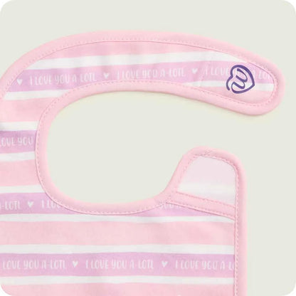 Pink Axolotl Bib Set
