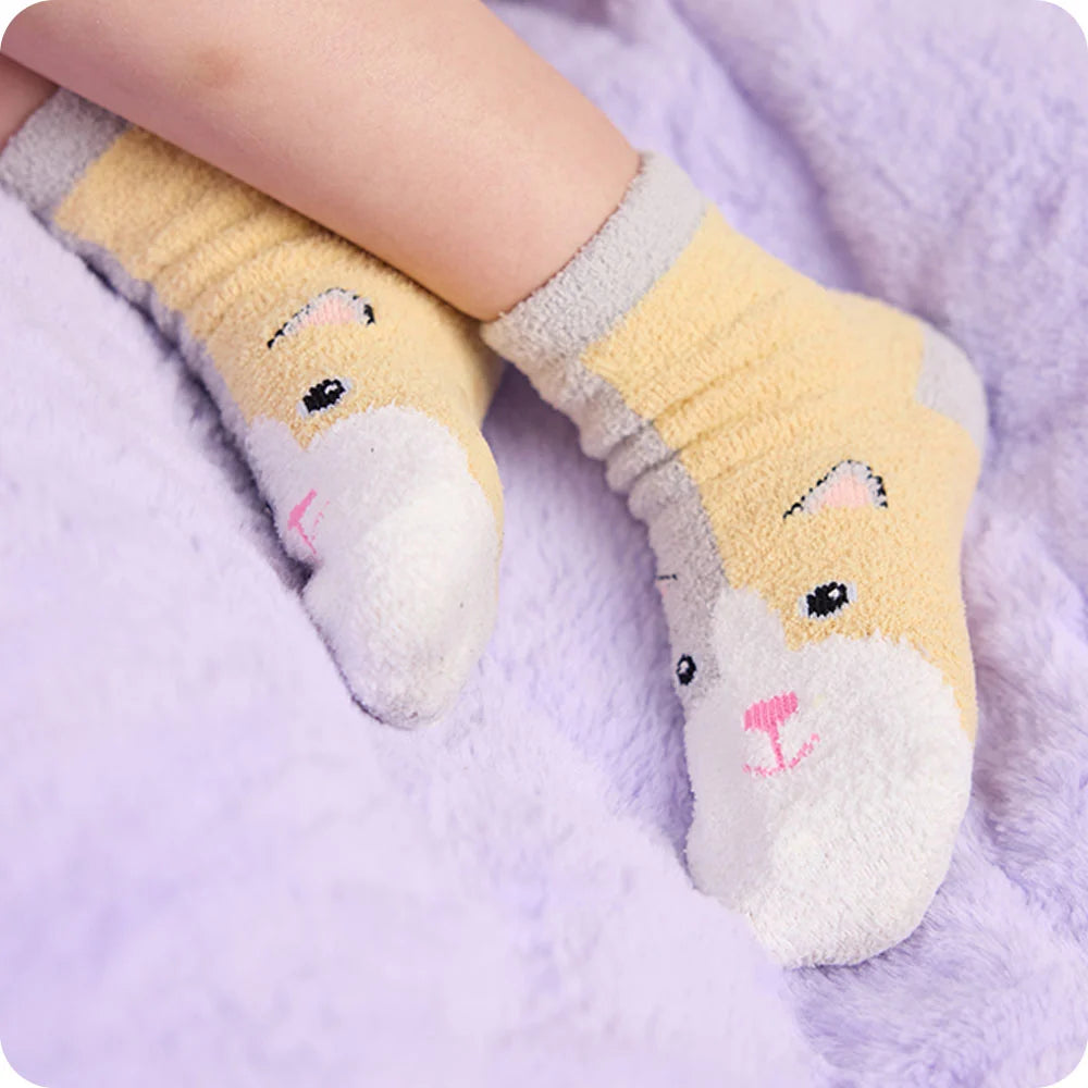 Calico Cat Non-Slip Socks
