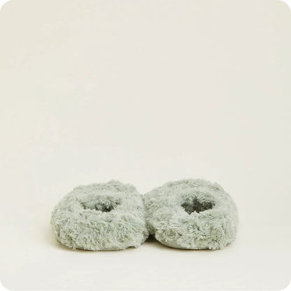 Curly Sage Green Slippers Warmies®