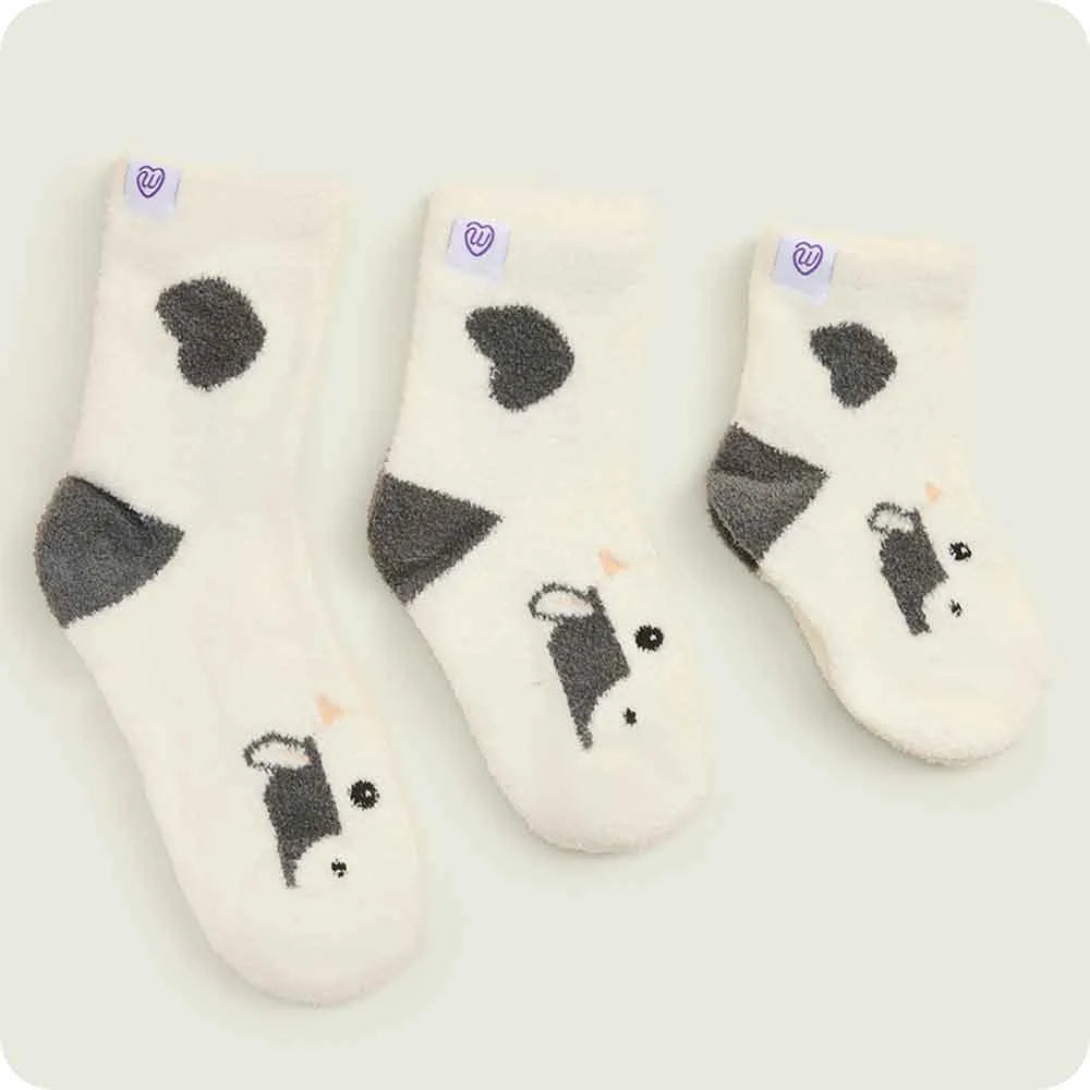 Black and White Cow Kids Sock Set