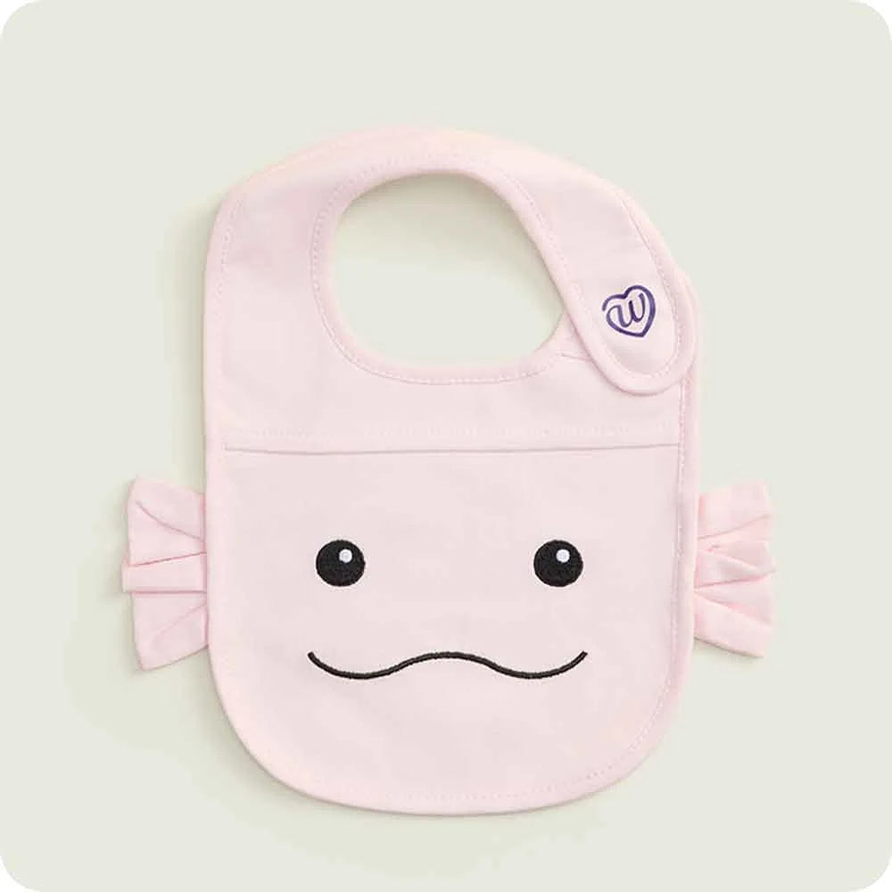Pink Axolotl Bib Set