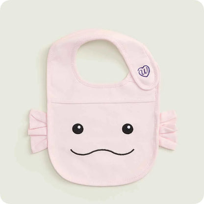 Pink Axolotl Bib Set