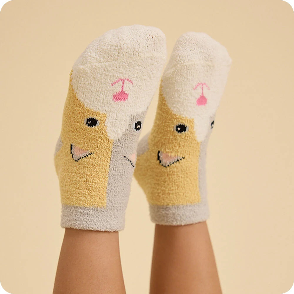 Calico Cat Non-Slip Socks