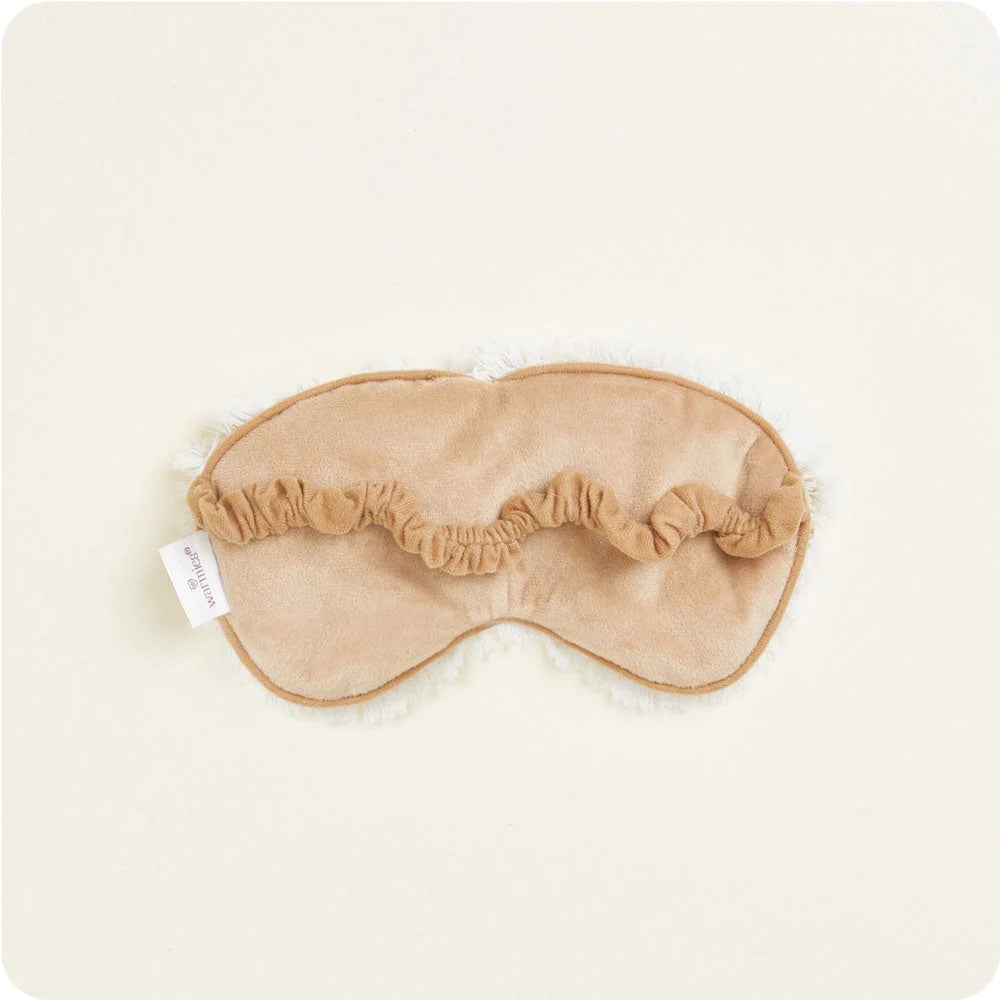 Marshmallow Brown Eye Mask Warmies