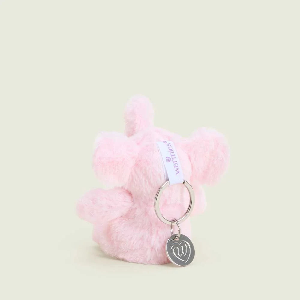 Pink Elephant Warmies Mini Bag Charm