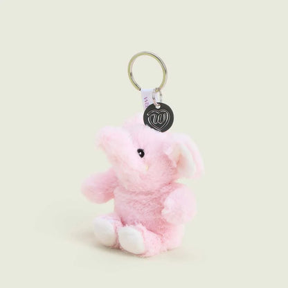 Pink Elephant Warmies Mini Bag Charm