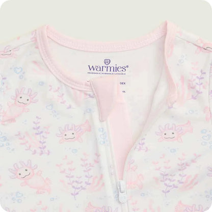 Pink Axolotl Footie Pajamas