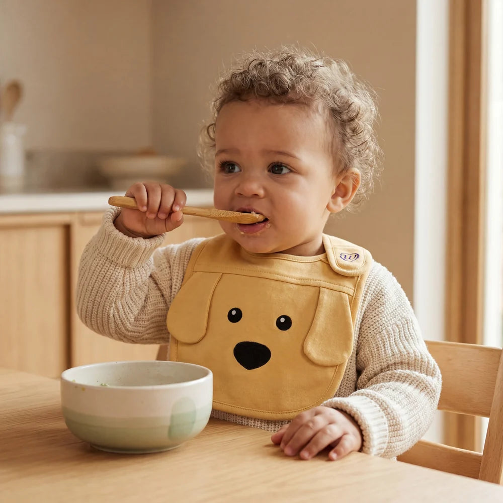Golden Dog Bib Set