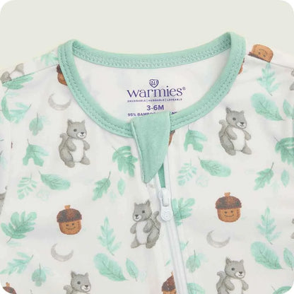 Gray Squirrel Footie Pajamas