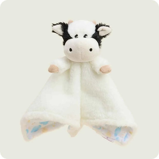 Black and White Cow Lovey Blanket Warmies