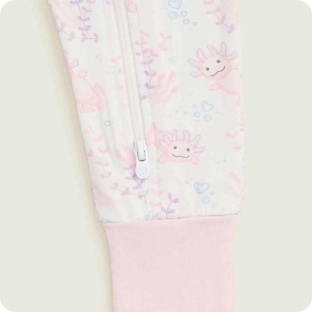 Pink Axolotl Footie Pajamas