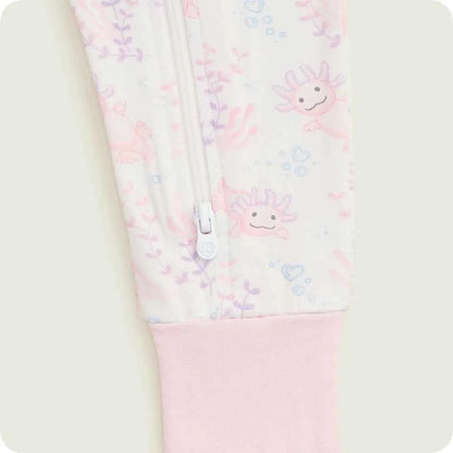 Pink Axolotl Footie Pajamas