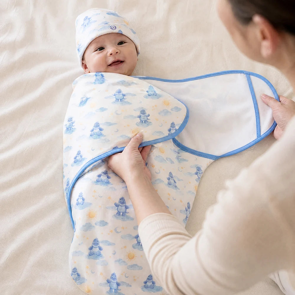 Trex Swaddle & Beanie Gift Set