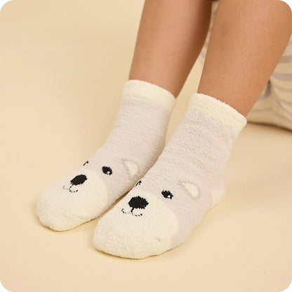 Marshmallow Bear Non-Slip Socks