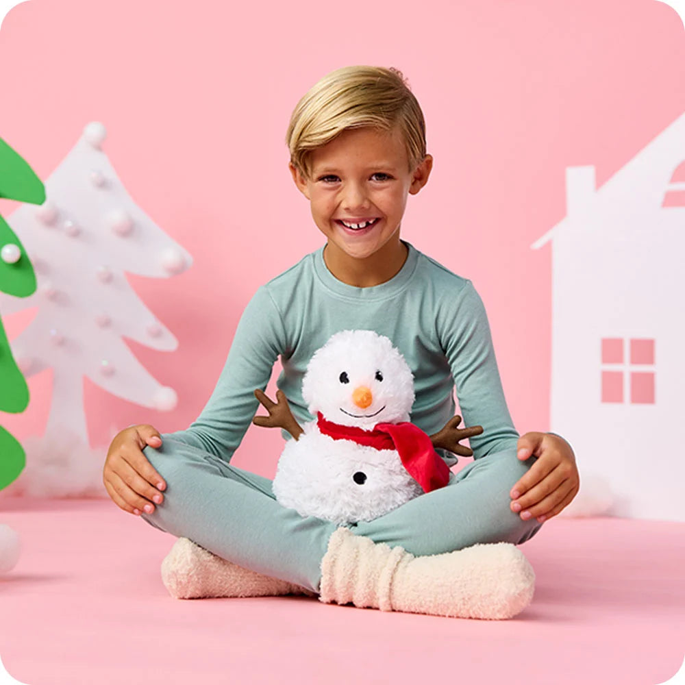Red Scarf Snowman Warmies