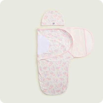 Pink Axolotl Swaddle & Beanie Gift Set