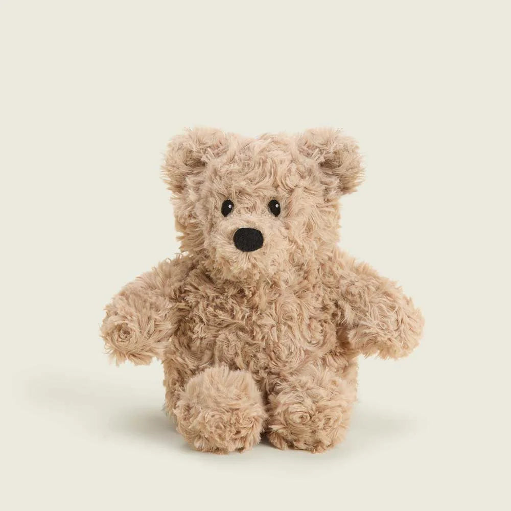 Brown Curly Bear Warmies Bag Charm