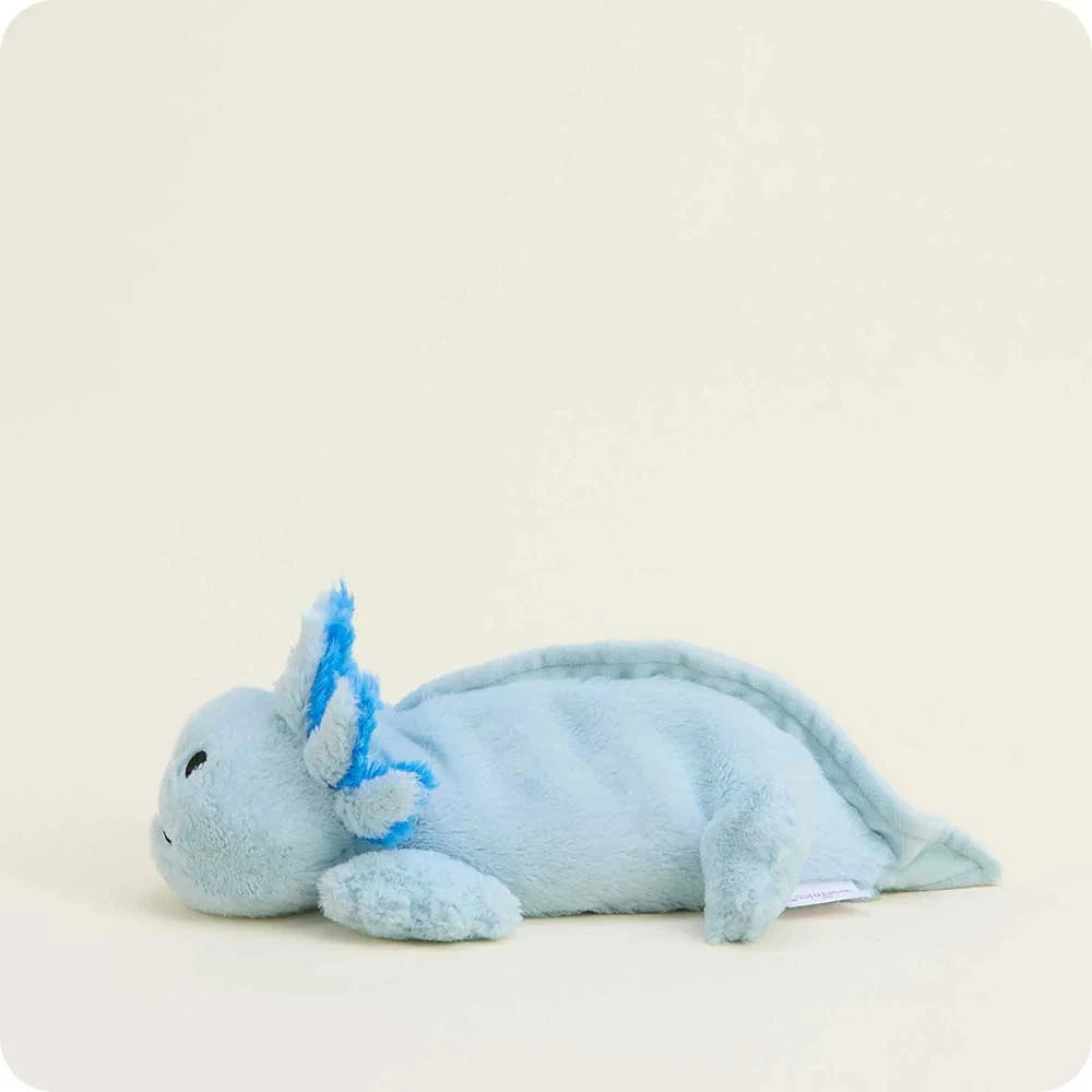 Blue Axolotl Warmies Junior