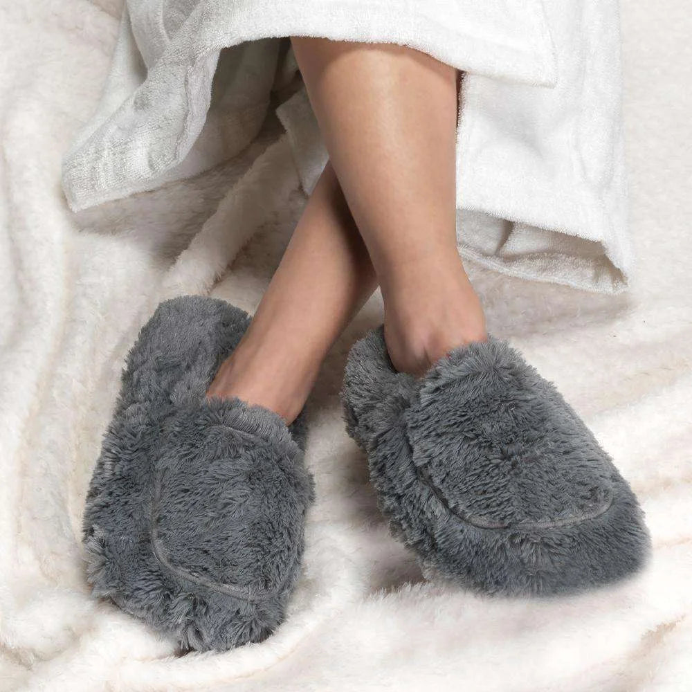 Gray Heatable Slippers Warmies®
