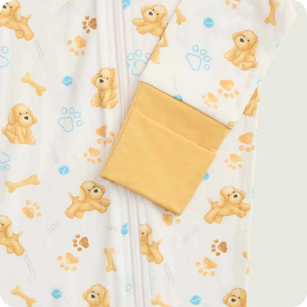 Golden Dog Footie Pajamas